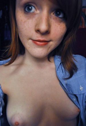 sexy redhead with freckles