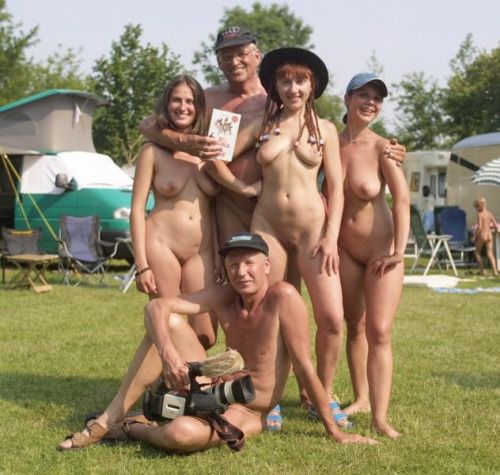 The guys are making a nude video while camping.