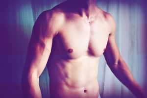 Muscled Chest Redhead