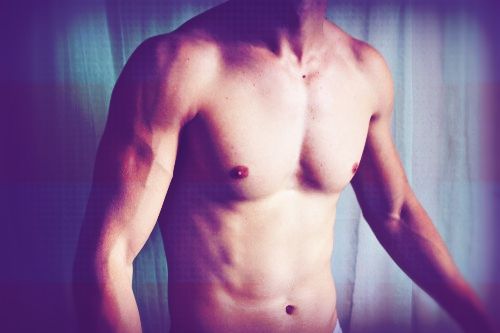 Muscled Chest Redhead