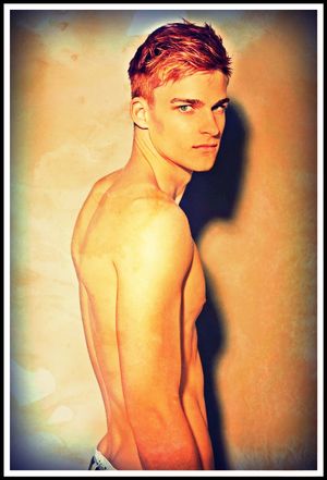 Filtered Redhead guy from the side