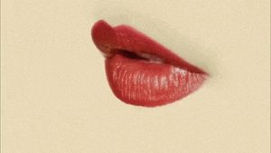 biting hot red lips gif lipstick
