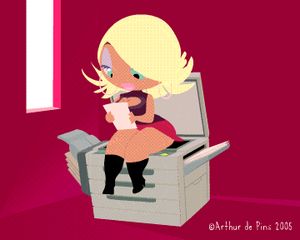 blonde_hair blue_eyes boots cleavage gif funny