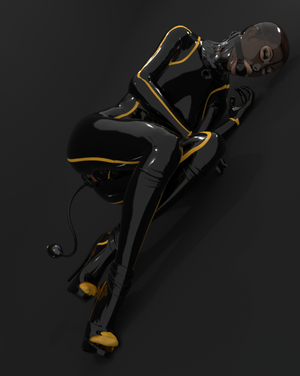 Beautiful rendition of a popular rubber kink scenario...