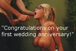 Congratulations on your first wedding anniversary