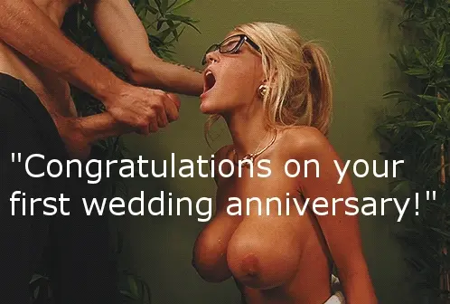 Congratulations on your first wedding anniversary