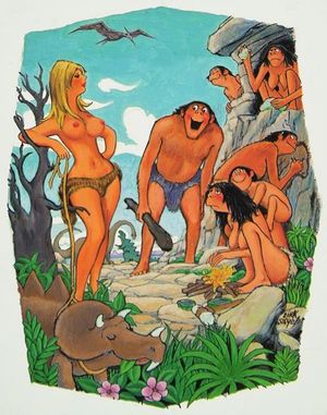 Cartoon Gallery - Blonde cavegirl