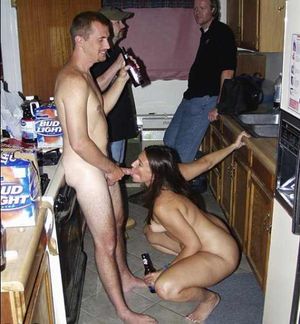 Nice party - a beer and a blowjob