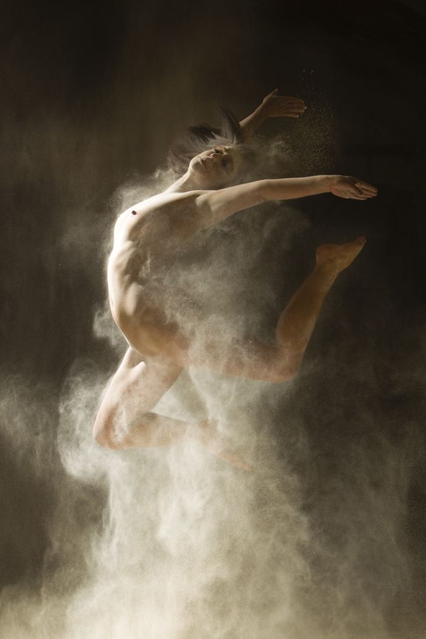 Nude in the dust