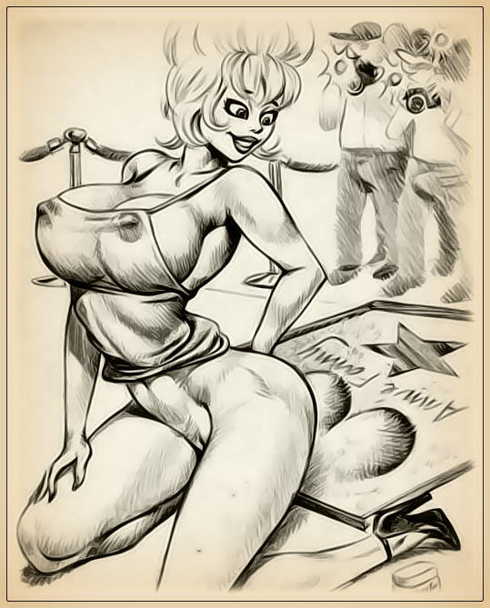 Toon Characters - Annie Fanny - Cheeks in cement