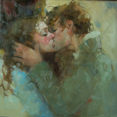 Art Of Women - Couples In Love - Meaningful kiss