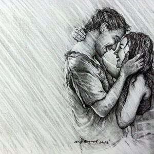 Art Of Women - Couples In Love - Caught in the rain