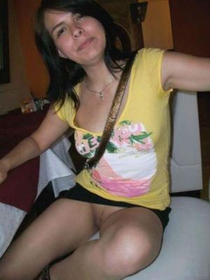 Cutie with no panties Public Pussy Pic