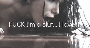 She is slut