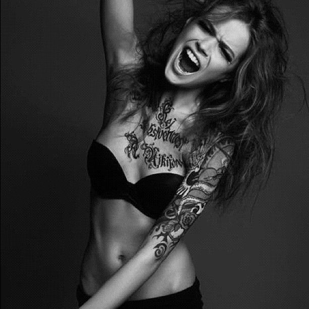 sexy beast in black Lingerie