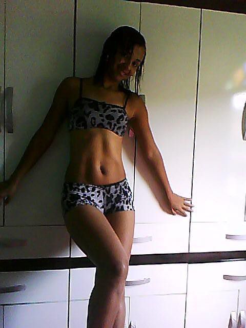 Beautiful latina in dark