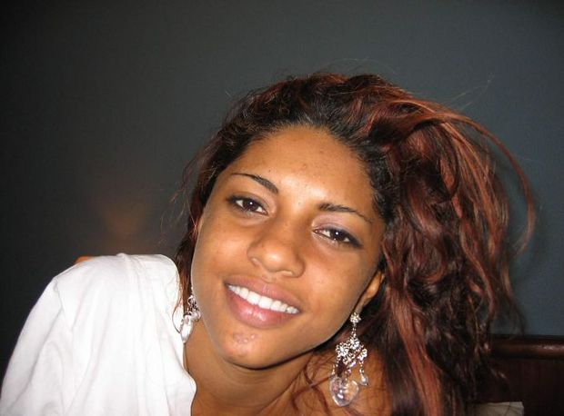Ebony teen smiling
