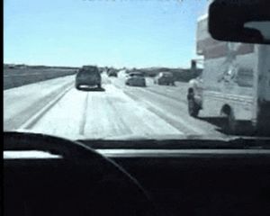 Risky public blowjob on the highway