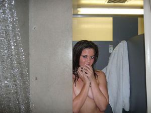 Hot teen after bath taking