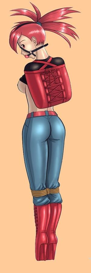 armbinder ass asuna_(pokemon) ball_gag balle...