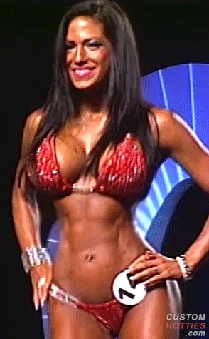 Miss Fitness in Red Bikini
