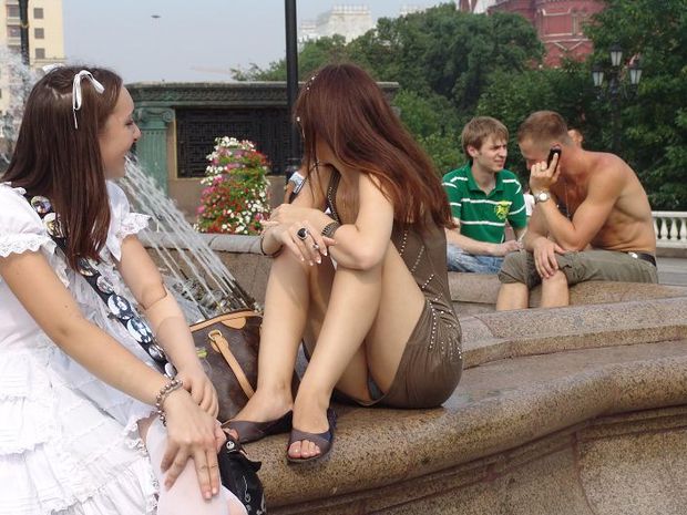 Spy photos brunette teen upskirt