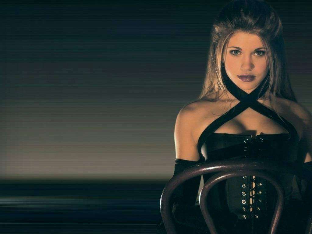 Danielle Fishel in Black Corset