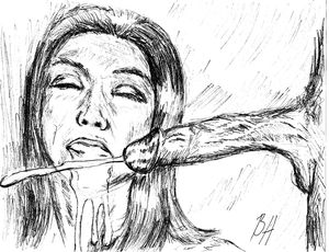 Asian Lips Caress a Black Dick