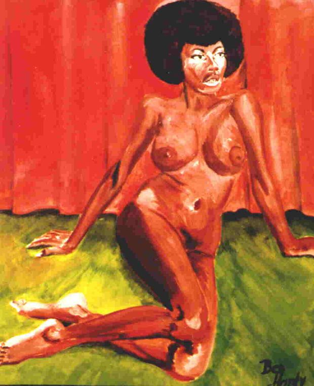 Ebony Nude with Afro