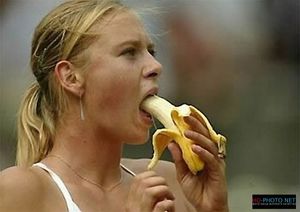 maria sharapova banana