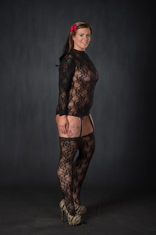 Scarlette Dawn Cinna in Black Lace Lingerie