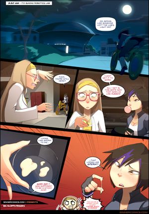 baymax big_hero_6 comic disney female gogo_tomago honey_lemon sillygirl speech_bubble