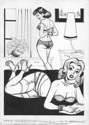 Cartoon Gallery - Sexy dames in lingerie
