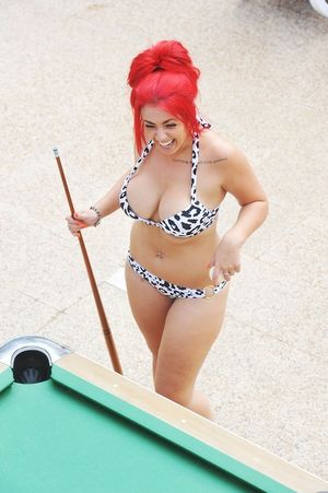 I love playing pool with mom.