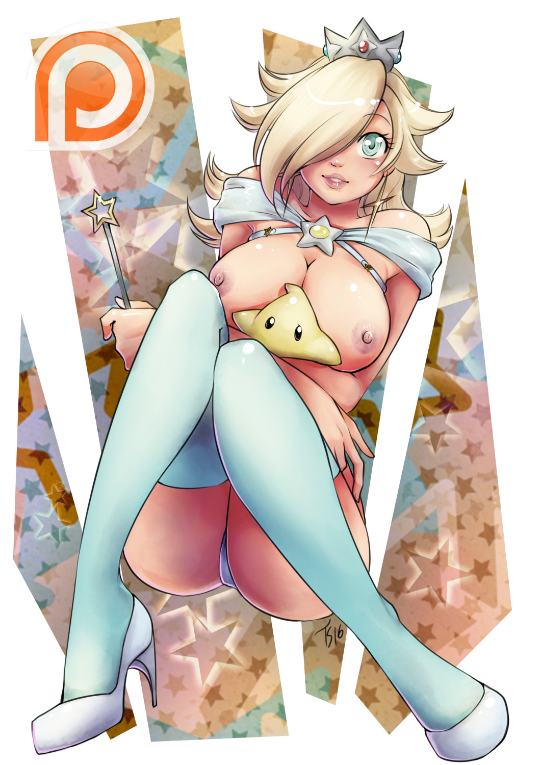 Rosalina cuddling a Luma