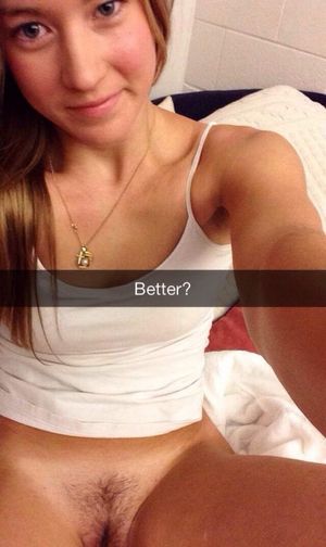 snapchat college selfie hairy pussy