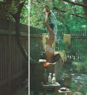 Moms in the Shower outdoor shower edition