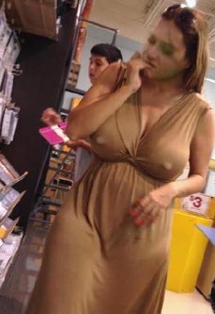 lactolicious:

I snapped this.  This chic’s big tits have to be...