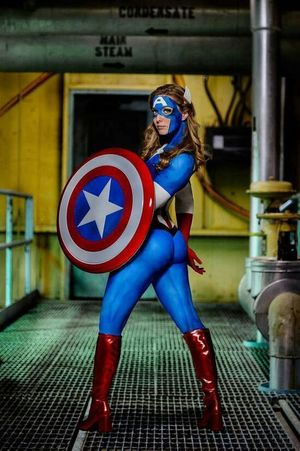 Cosplay captain America