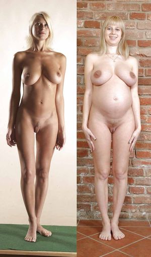 Preggo before and after