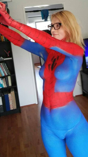 Hot spider gurl cosplay