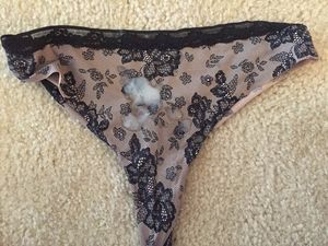 Sexy Lacey Panties with Cum