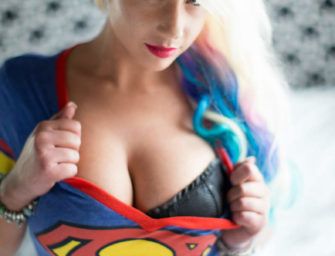 Sarah Skittle Stripping Nude in Sexy Cosplay