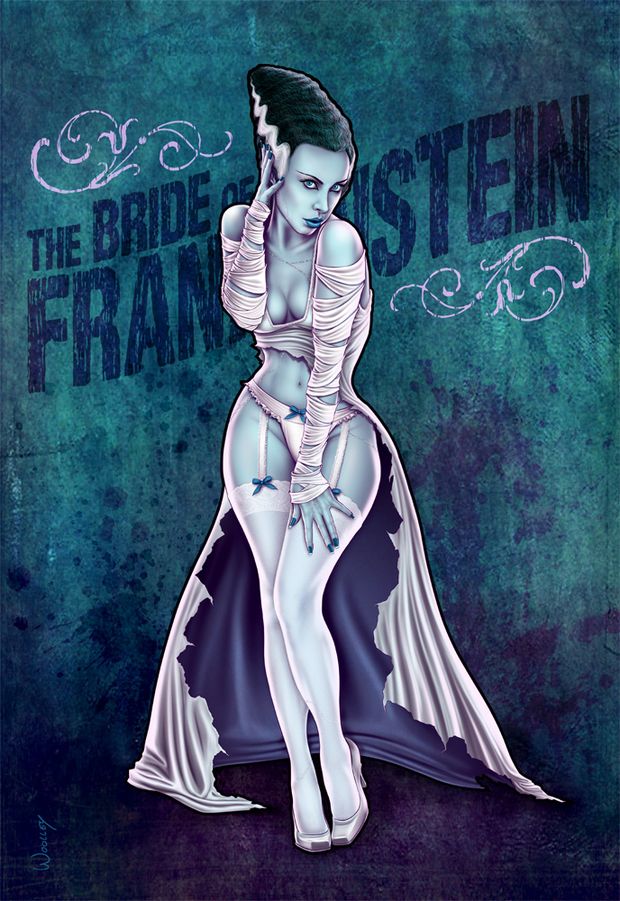 Art Of Women - Bride Of Frankenstein - All in pink
