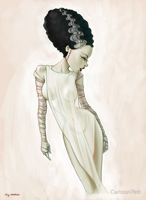 Art Of Women - Bride Of Frankenstein - Sheer gown