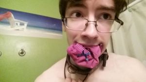 Sucking on [m]y panties is no replacement for treats :( (source)