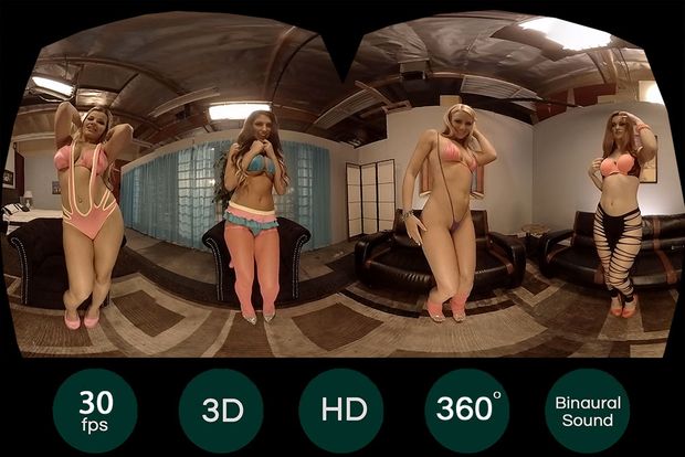 Watch these hotties strip in 360 degrees!