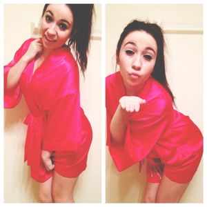 Sexy instagram teen in silk robe