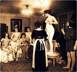 Whore house prepping for business