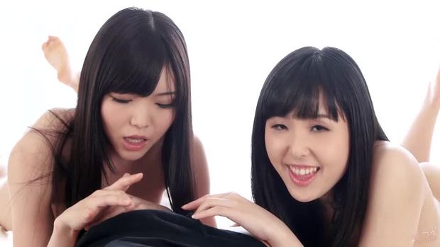 Natsuki Yokoyama and Shino Aoi at HandJob Japan - Sweet Japanese Handjob Threesome